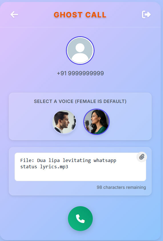 LocalChatIndia Message Sending Interface
