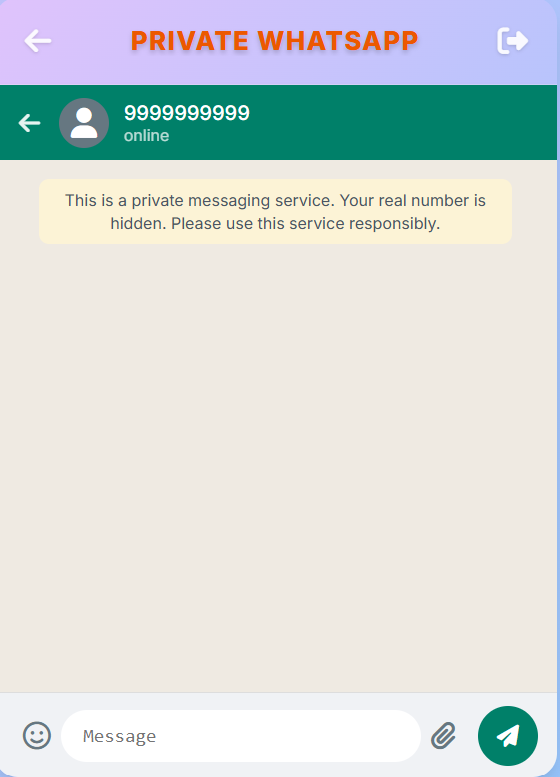 How to send anonymous WhatsApp messages